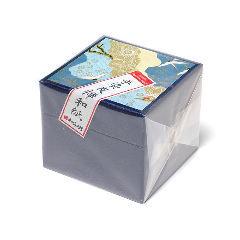 【ご紹介します！世界中で知られている日本伝統の遊び！折り紙】友禅紙折り紙 （豆） 黒系 100枚箱入